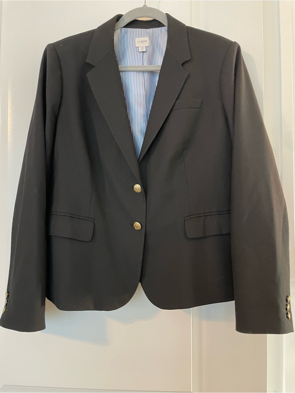 J. Crew Factory Black Schoolboy Blazer